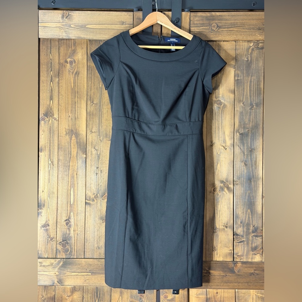 Lands' End Classic Black Midi Dress